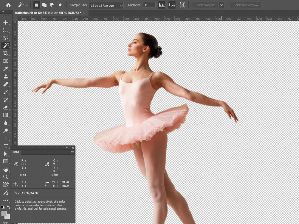 Objektų kirpimas ir fono valymas